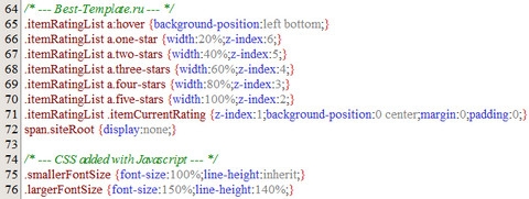 Таблицы стилей CSS